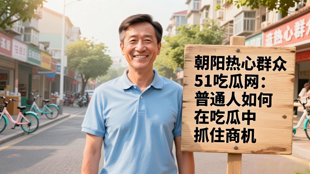 朝阳热心群众51吃瓜网：普通人如何在吃瓜中抓住商机